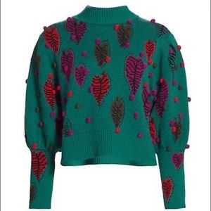 Farm Rio Monstera Hearts Sweater